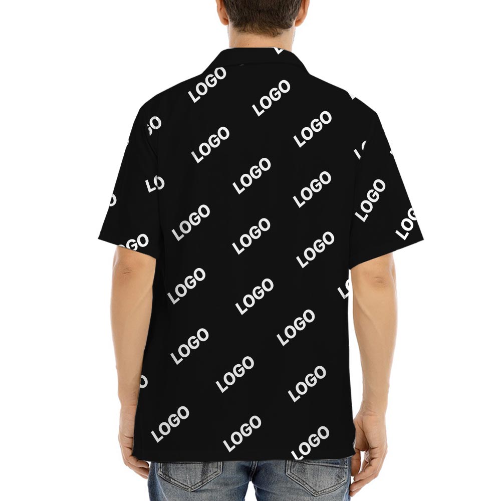 Custom Your Design Button Up Shirt Cotton Blend