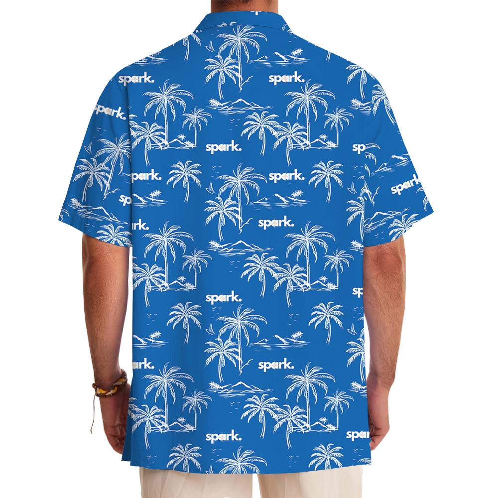 Custom Logo Island Vibes Conference Hawaiian Shirt
