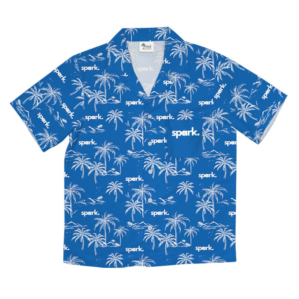 Custom Logo Island Vibes Conference Hawaiian Shirt