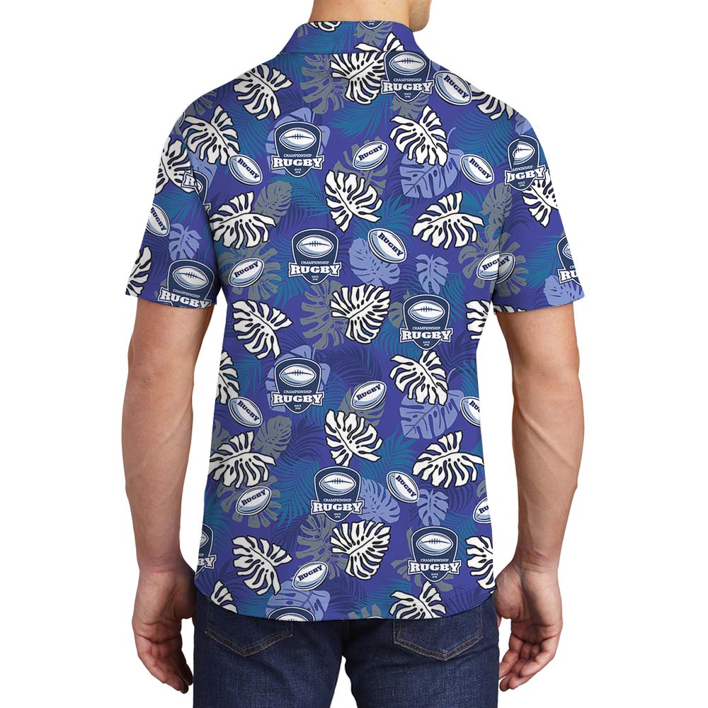 Rugby Tropical Polo Shirt With Custom Logo