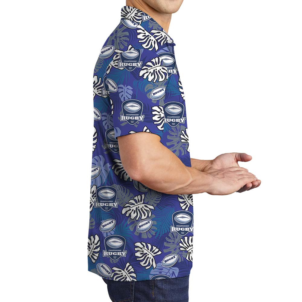 Rugby Tropical Polo Shirt With Custom Logo