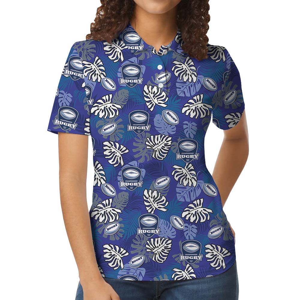 Rugby Tropical Polo Shirt With Custom Logo