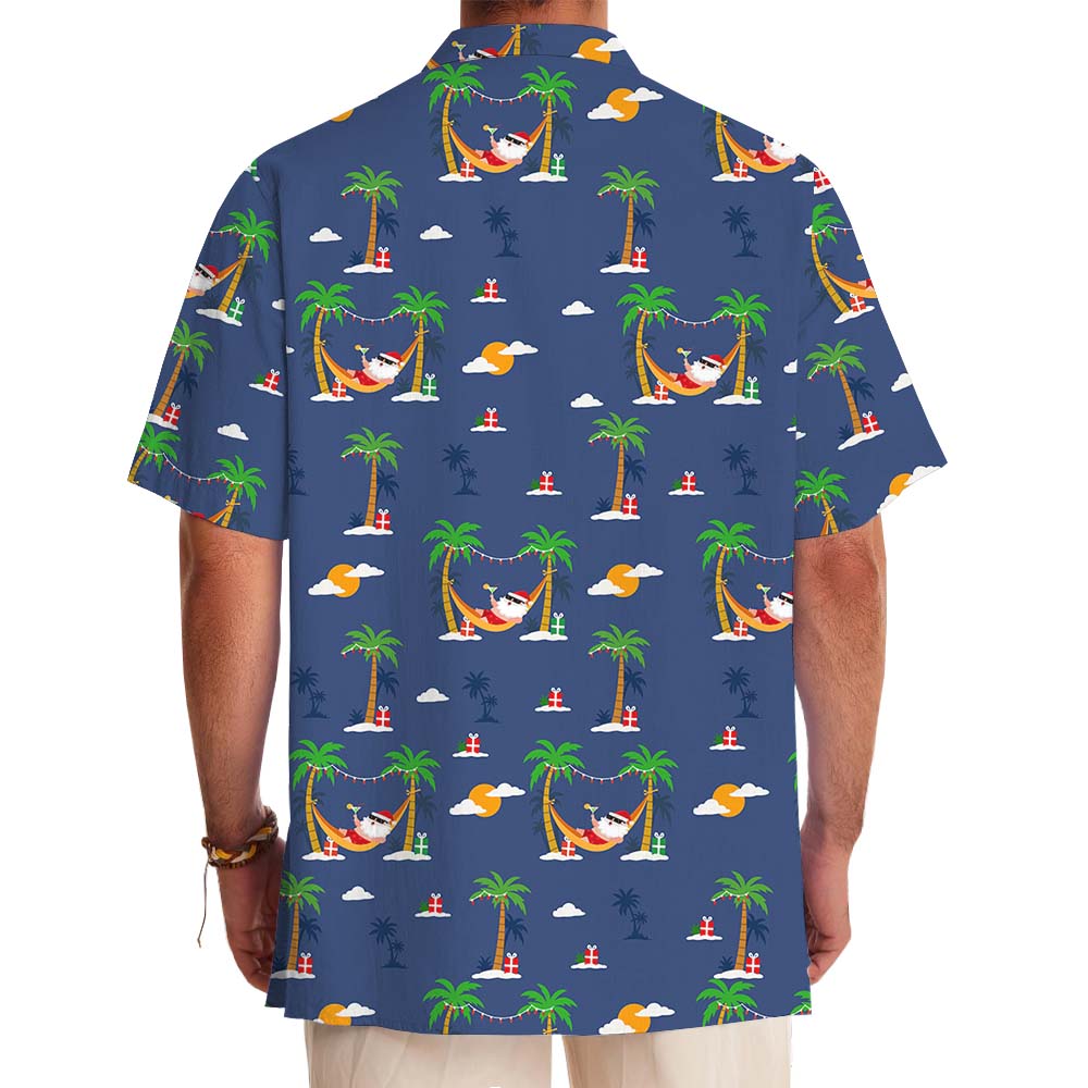 Santa Cocktail Summer Hawaiian Shirt