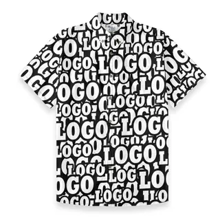 Full Custom Your Logo Men's Cotton Button Down Shirt