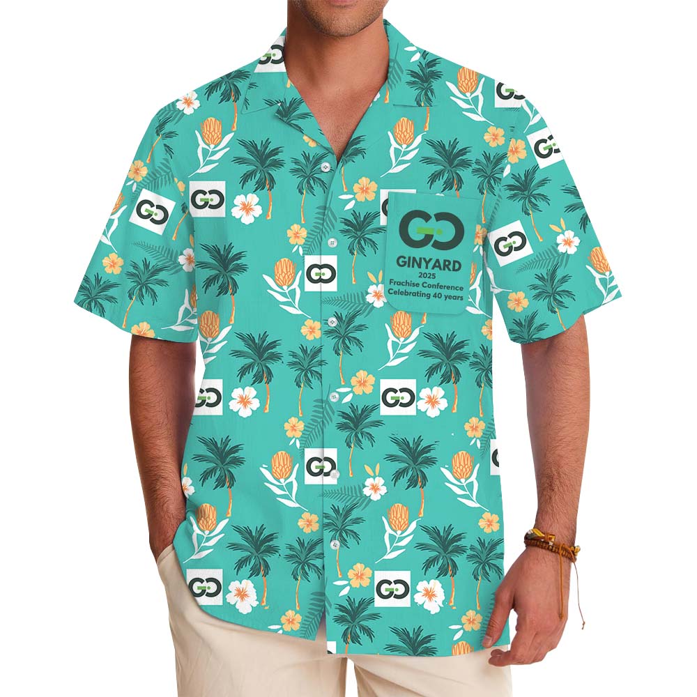 Custom Logo Conference Hawaiian Shirt With Preview - variant image 1