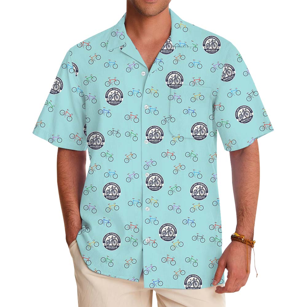 Custom Logo Or Face Cycling Hawaiian Shirt - variant image 1