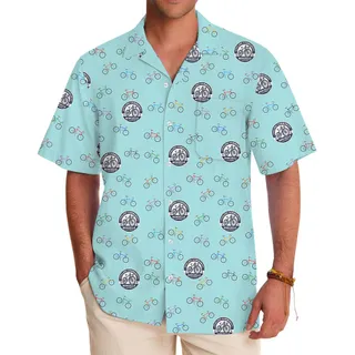 Custom Logo Or Face Cycling Hawaiian Shirt