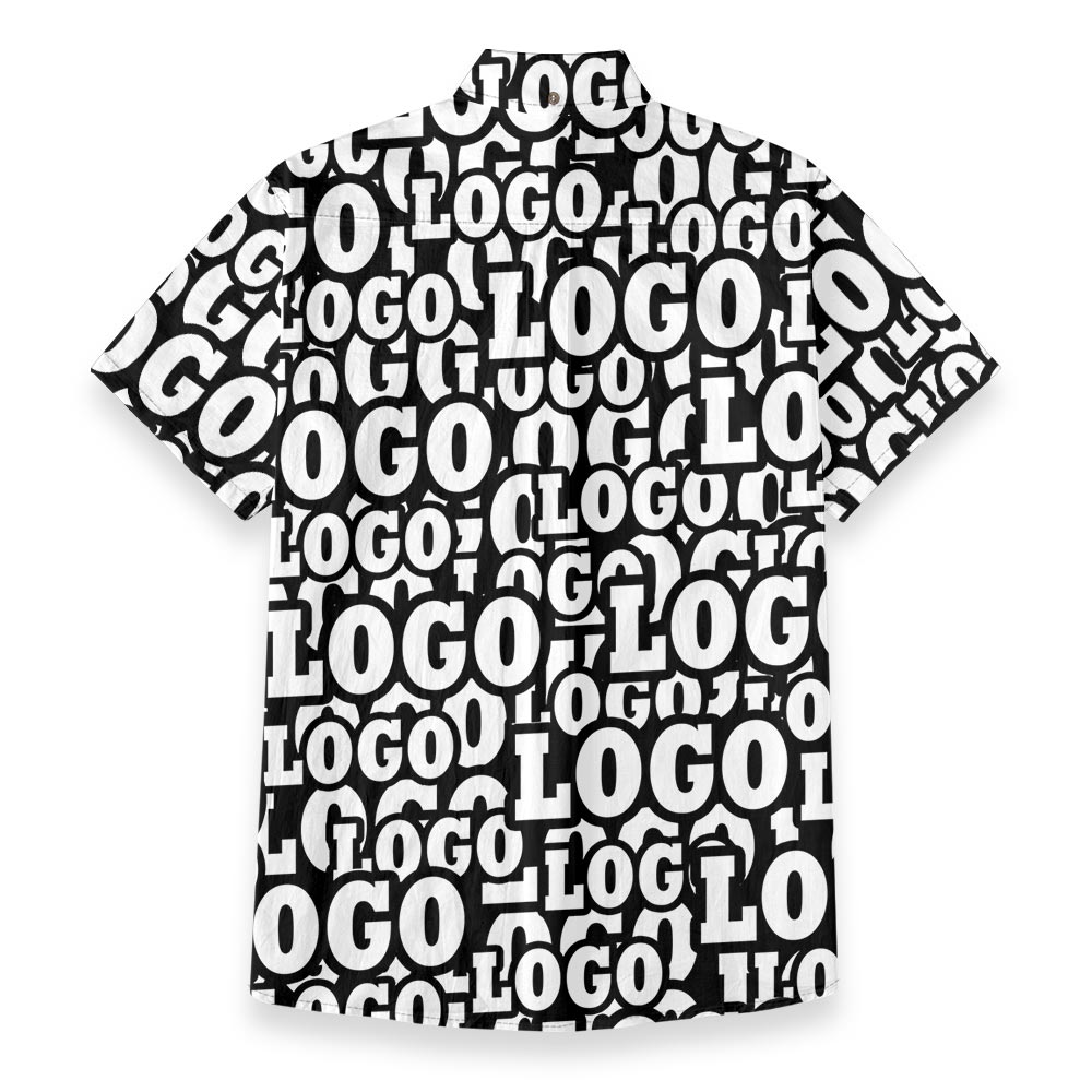 Full Custom Your Logo Men's Cotton Button Down Shirt