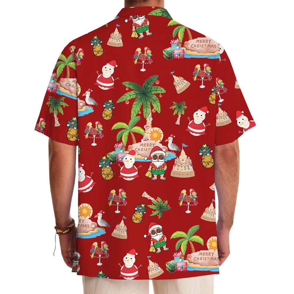 Christmas In July Red Hawaiian Shirt