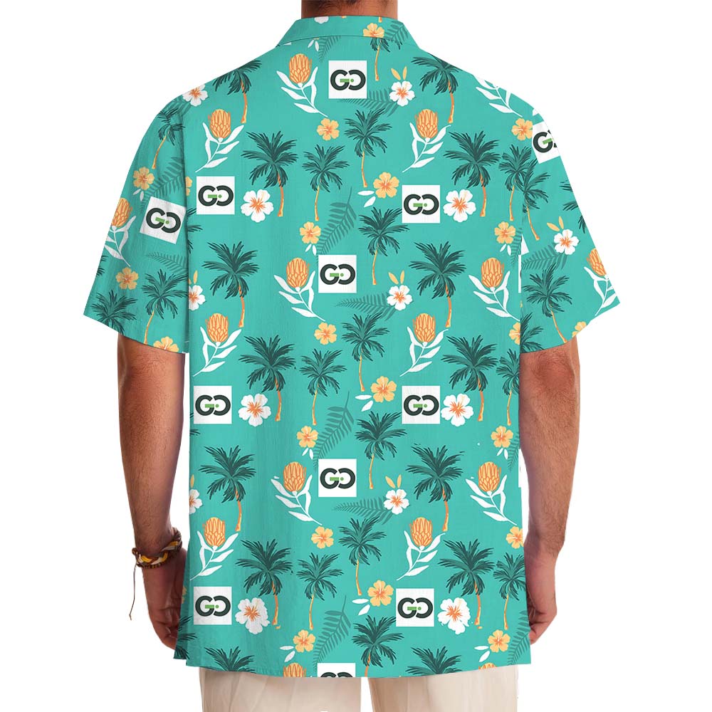 Custom Logo Conference Hawaiian Shirt With Preview