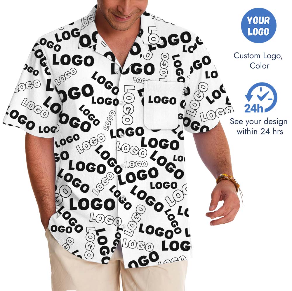 Custom Logo And Color Hawaiian Shirt