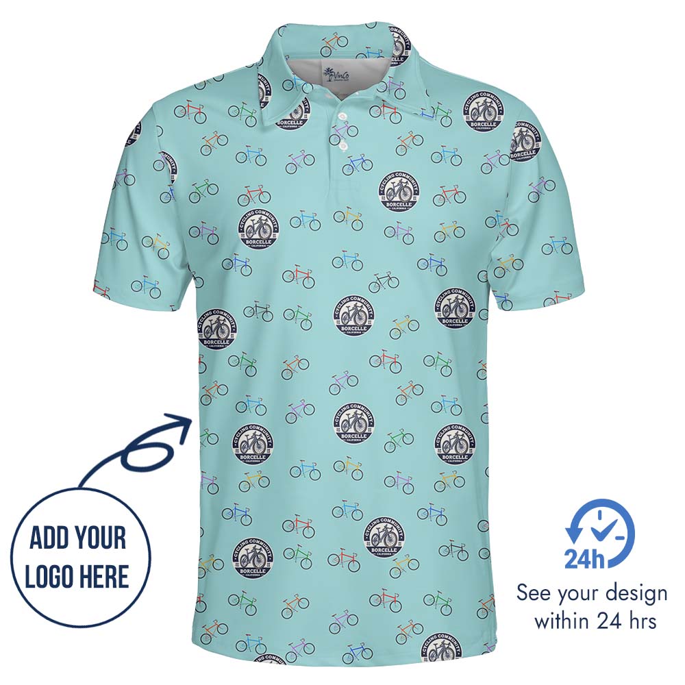 Cycling Polo Shirt With Custom Logo And Preview