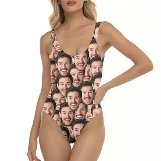 Custom Multiple Face Swimsuit One Piece