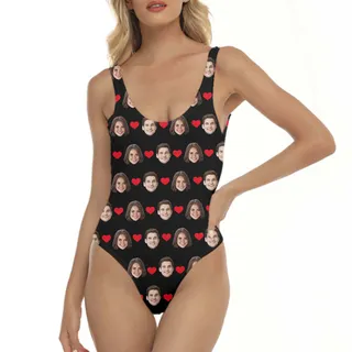 Custom Face And Color Bathing Suit