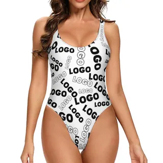 Full Custom Logo Swimsuit One Piece With Preview