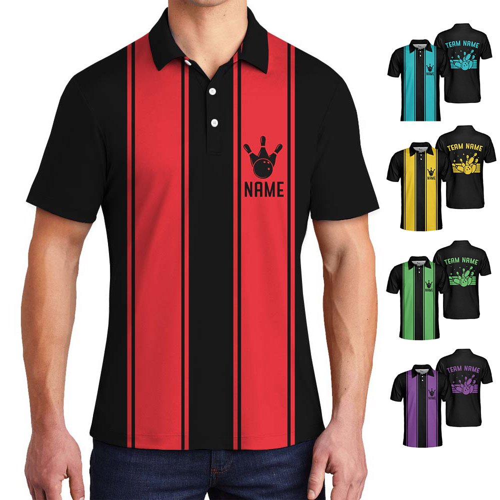 Personalized Name Bowling Polo Shirt For Men And Women - variant image 1