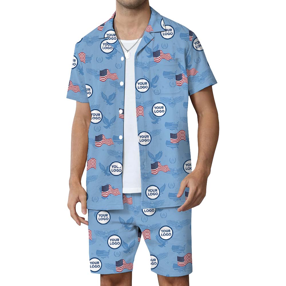 Fourth Of July Custom Logo Hawaiian Set - variant image 1