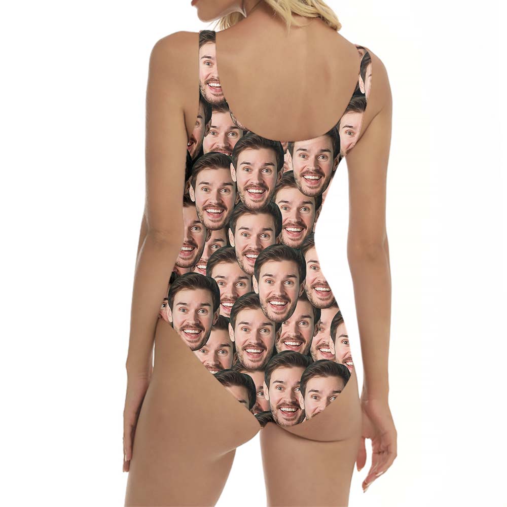 Custom Multiple Face Swimsuit One Piece