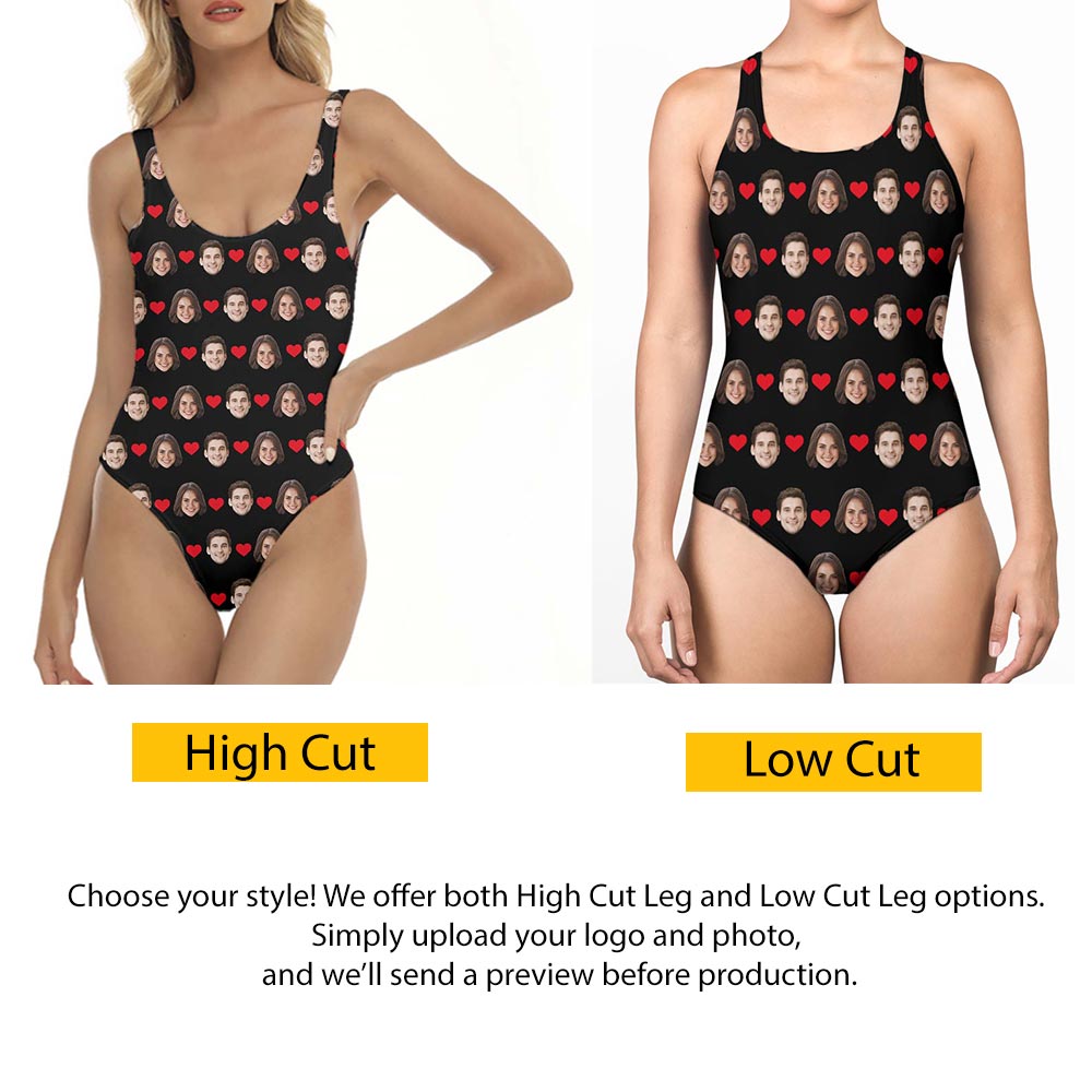 Custom Face And Color Bathing Suit