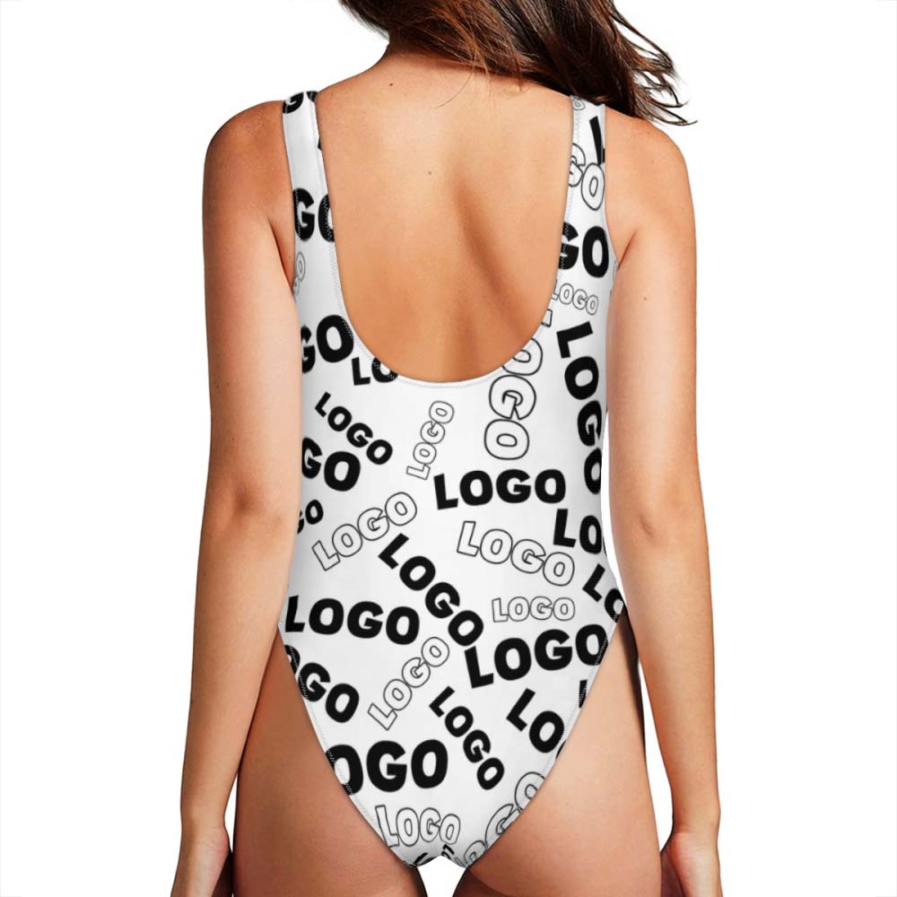 Full Custom Logo Swimsuit One Piece With Preview