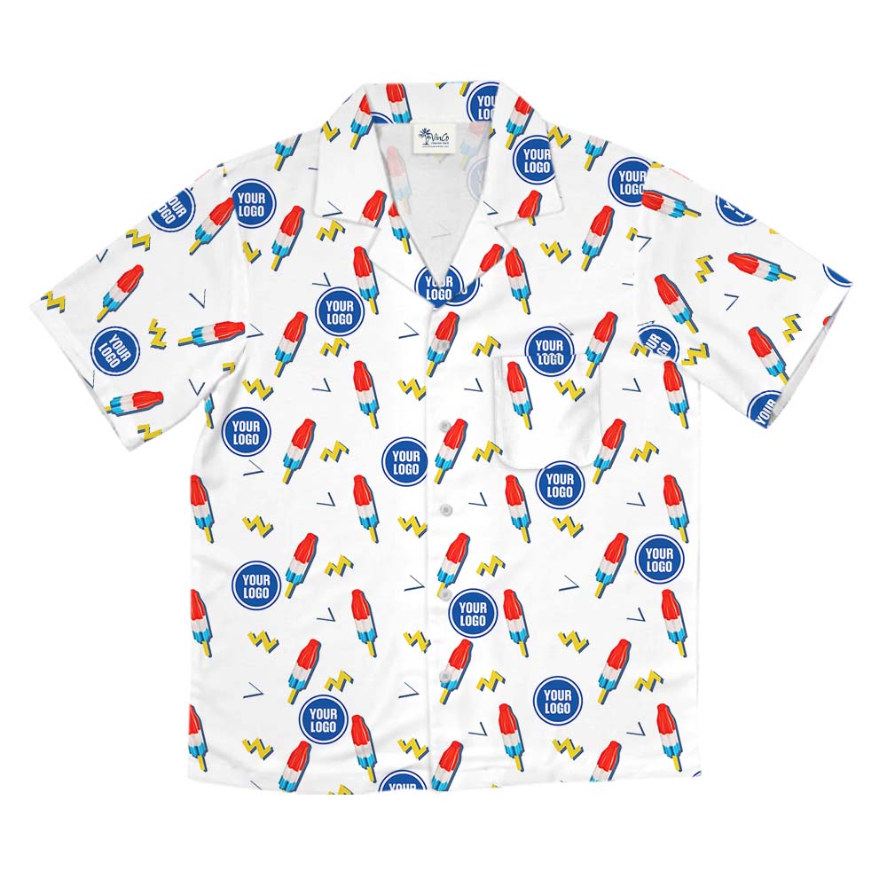 Custom Face Or Logo Hawaiian Shirt For 4th Of July