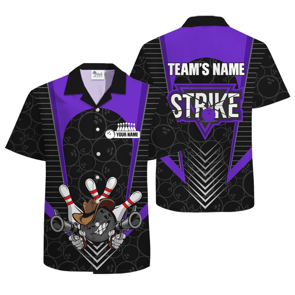 Cool Bowling Hawaiian Shirt With Custom Name And Color