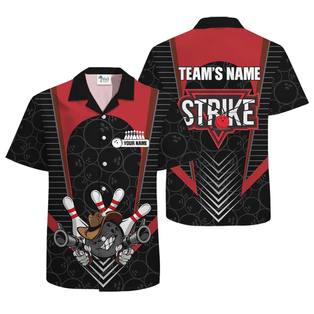 Cool Bowling Hawaiian Shirt With Custom Name And Color