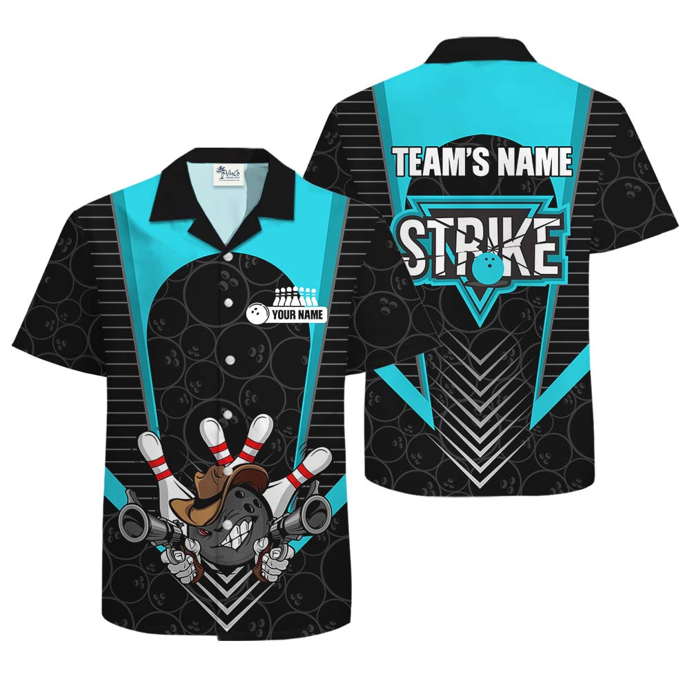 Cool Bowling Hawaiian Shirt With Custom Name And Color