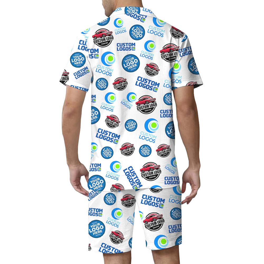 Custom Multiple Logo Hawaiian Set With Your Photo