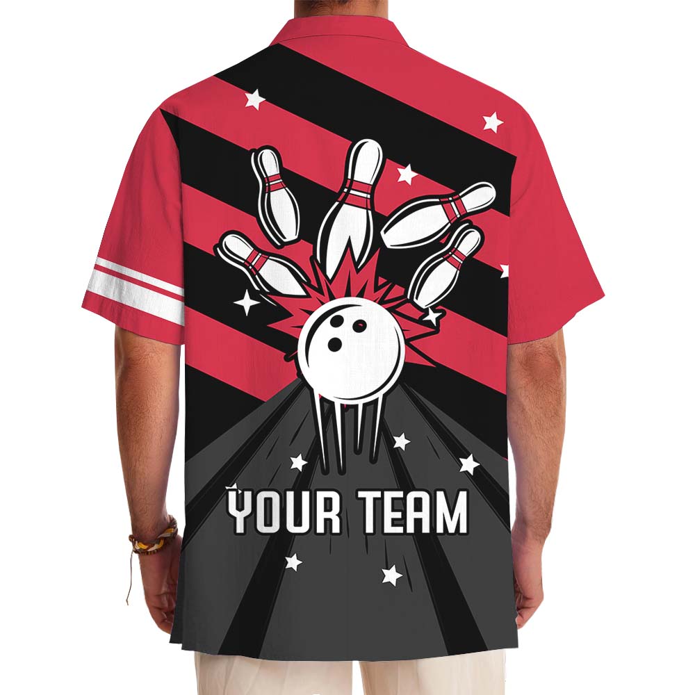 Personalized Name And Team Name Bowling Hawaiian Shirt