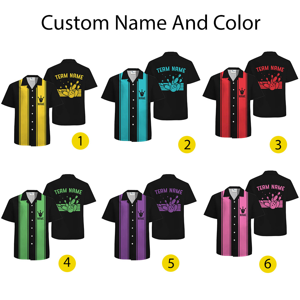 Personalized Bowling Hawaiian Shirt With Name