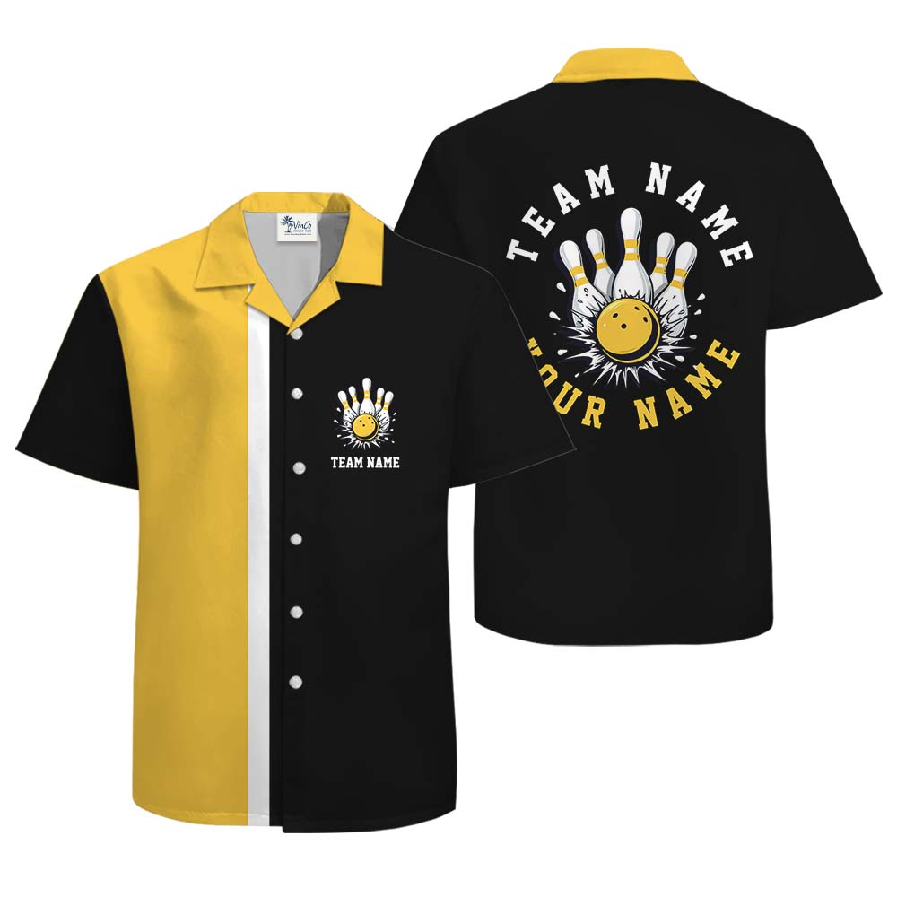 Personalized Team Name Bowling Hawaiian Shirt