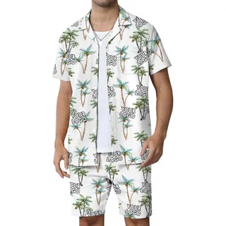 Beach Vibes Hawaiian Shirt And Shorts With Custom Logo