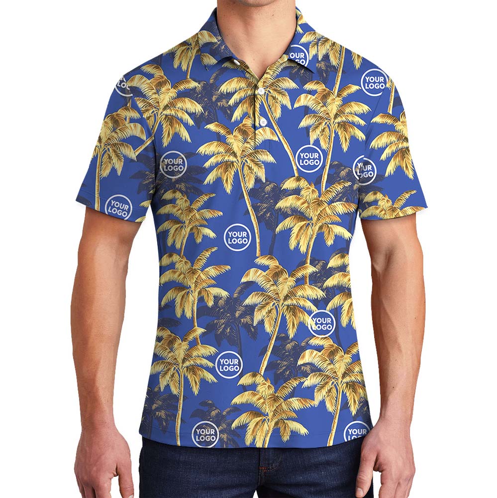 Custom Logo Palm Island Navy Polo Shirt For Men And Women - variant image 1