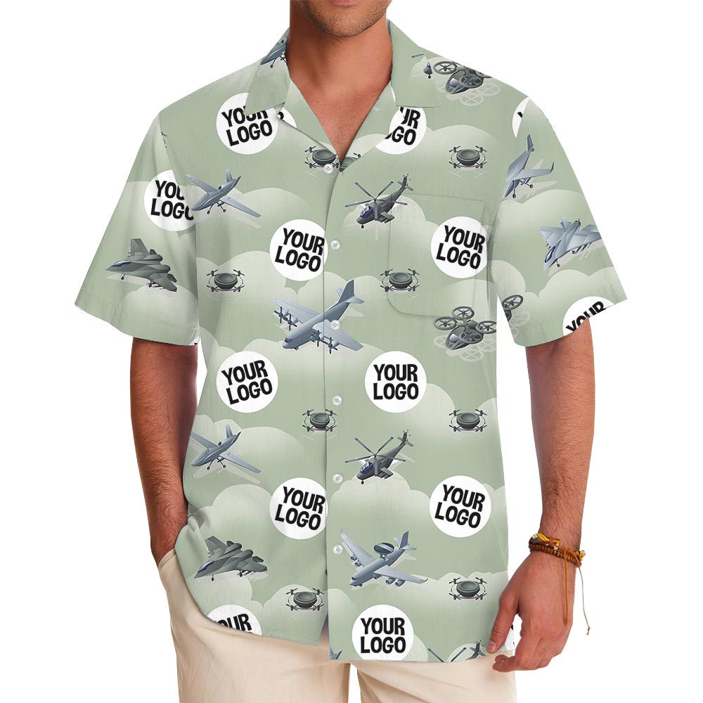 Personalized Team Logo Air Force Hawaiian Shirt - variant image 1
