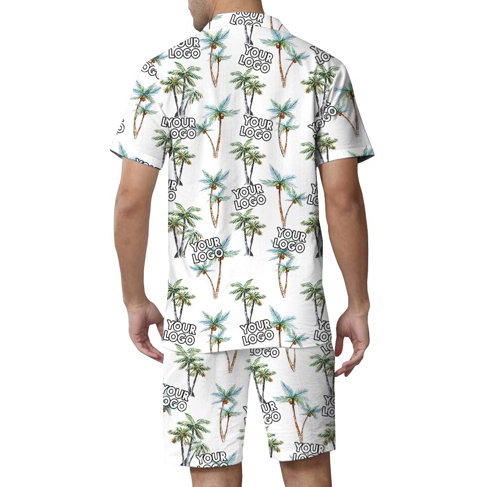 Beach Vibes Hawaiian Shirt And Shorts With Custom Logo