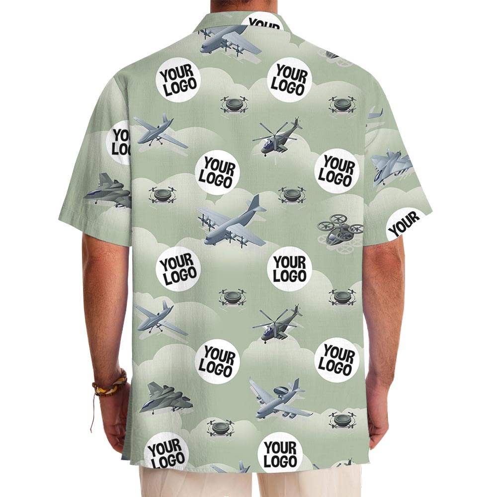 Personalized Team Logo Air Force Hawaiian Shirt