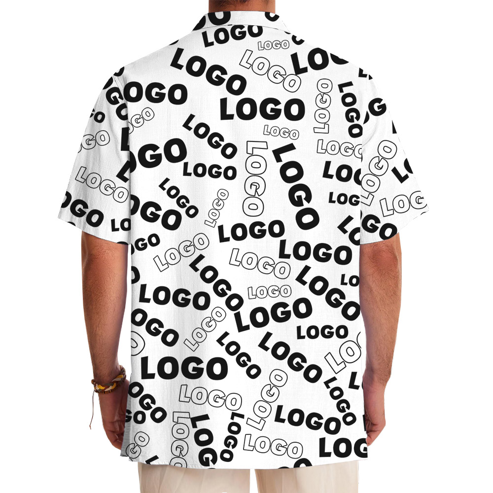 Fully Custom Logo Hawaiian Shirt With Preview