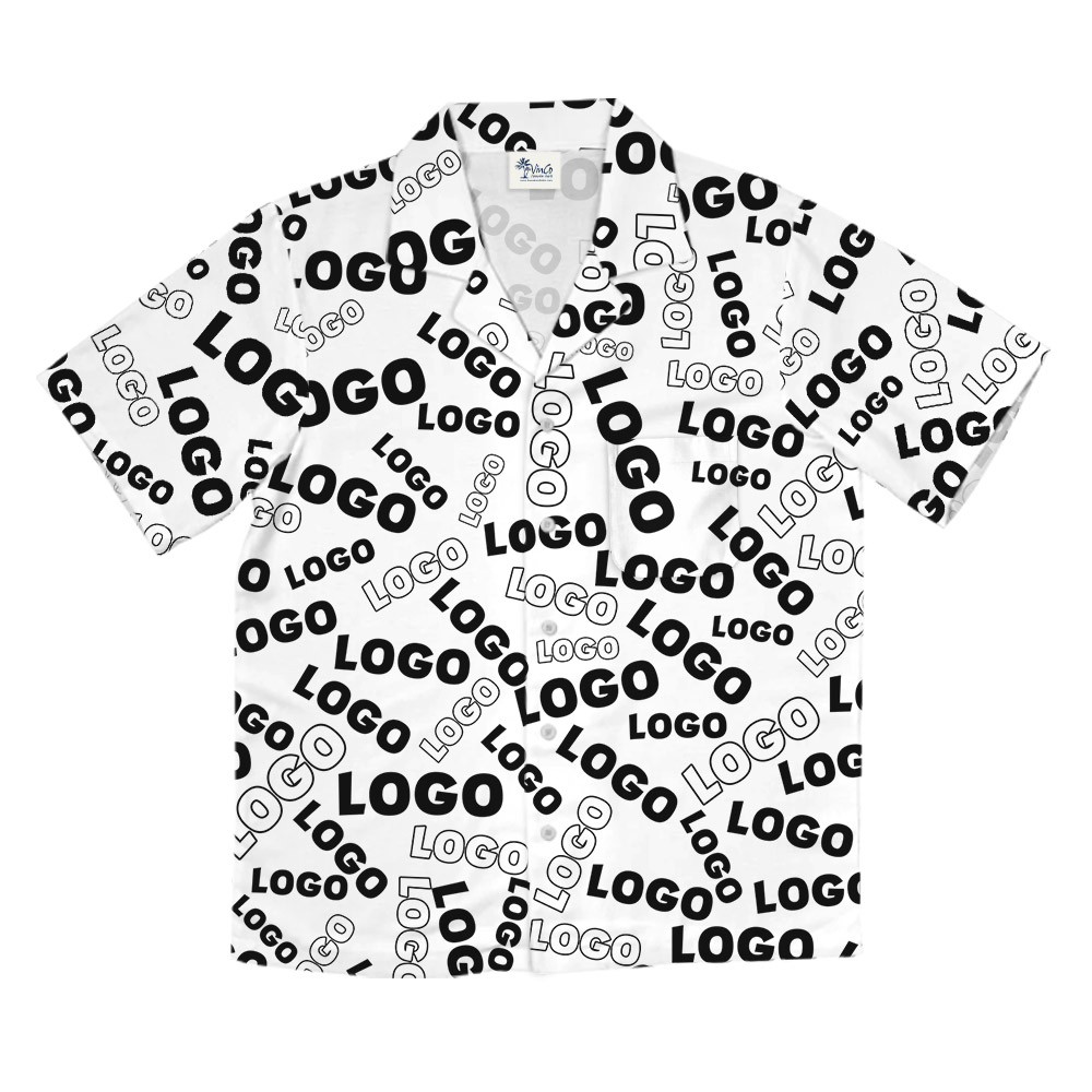 Fully Custom Logo Hawaiian Shirt With Preview