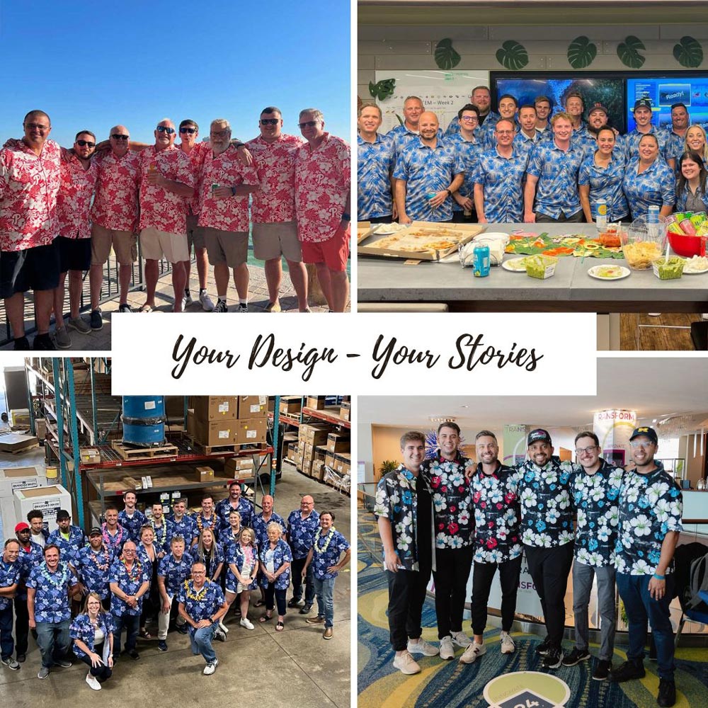 Fully Custom Logo Hawaiian Shirt With Preview