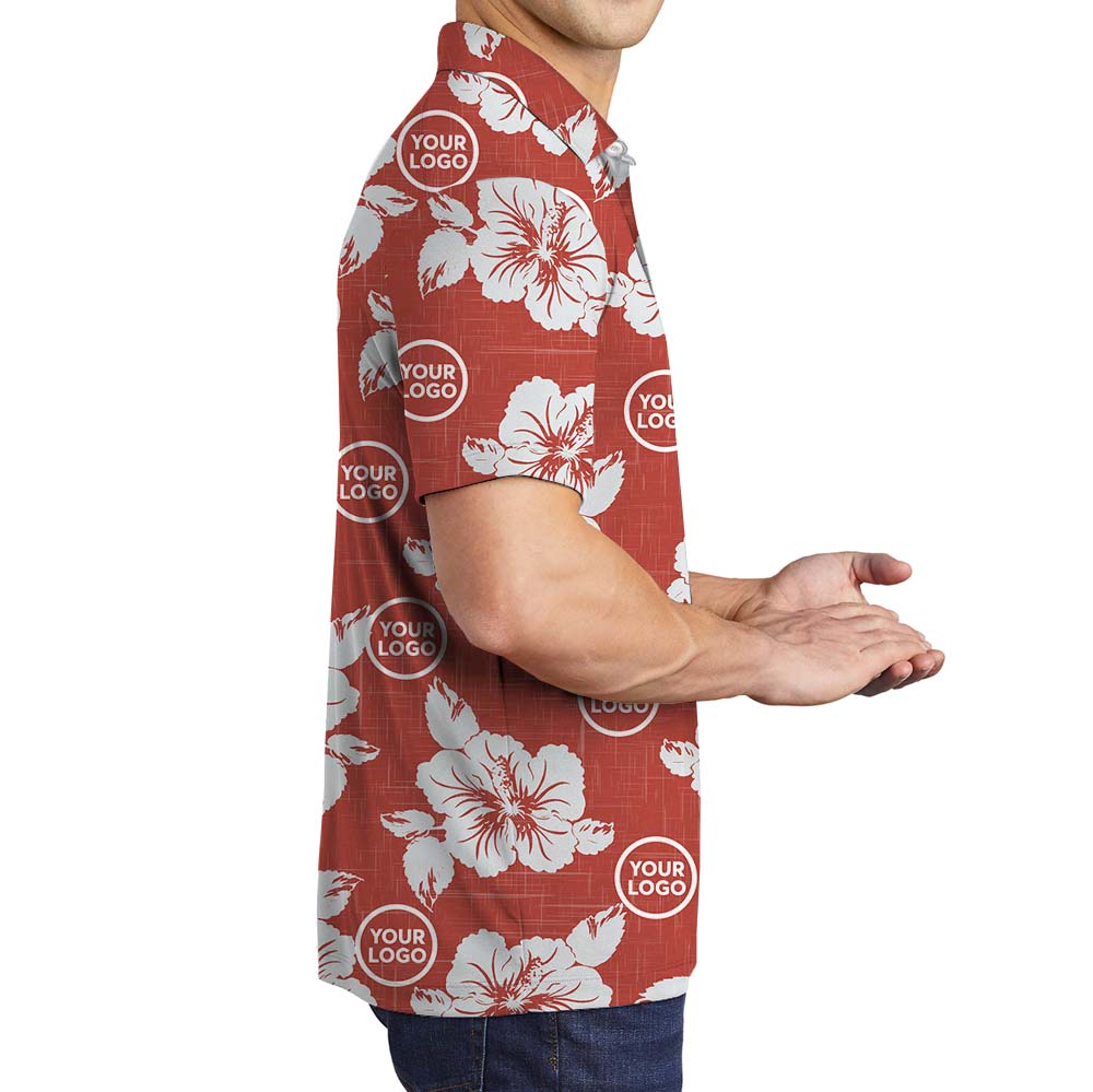 Personalized Red Polo Shirt With Custom Branding Logo