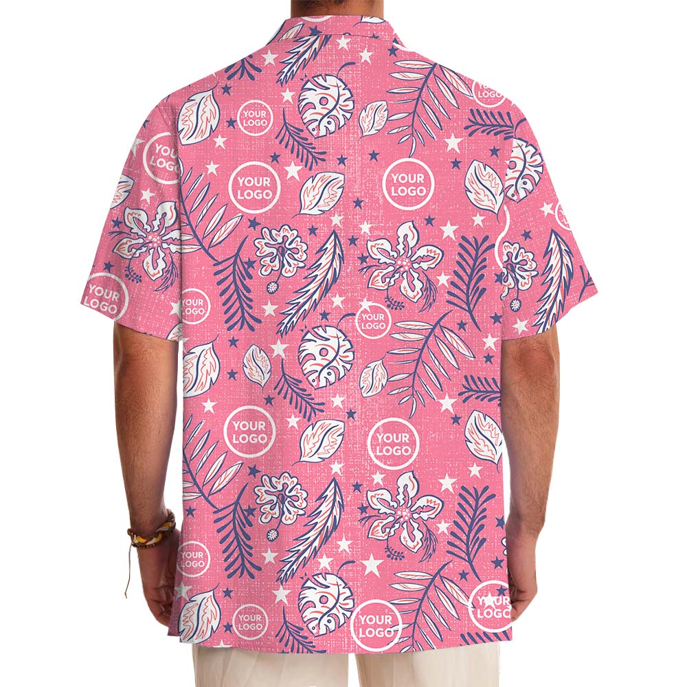Vintage Vibes Pink Hawaiian Shirt With Custom Face
