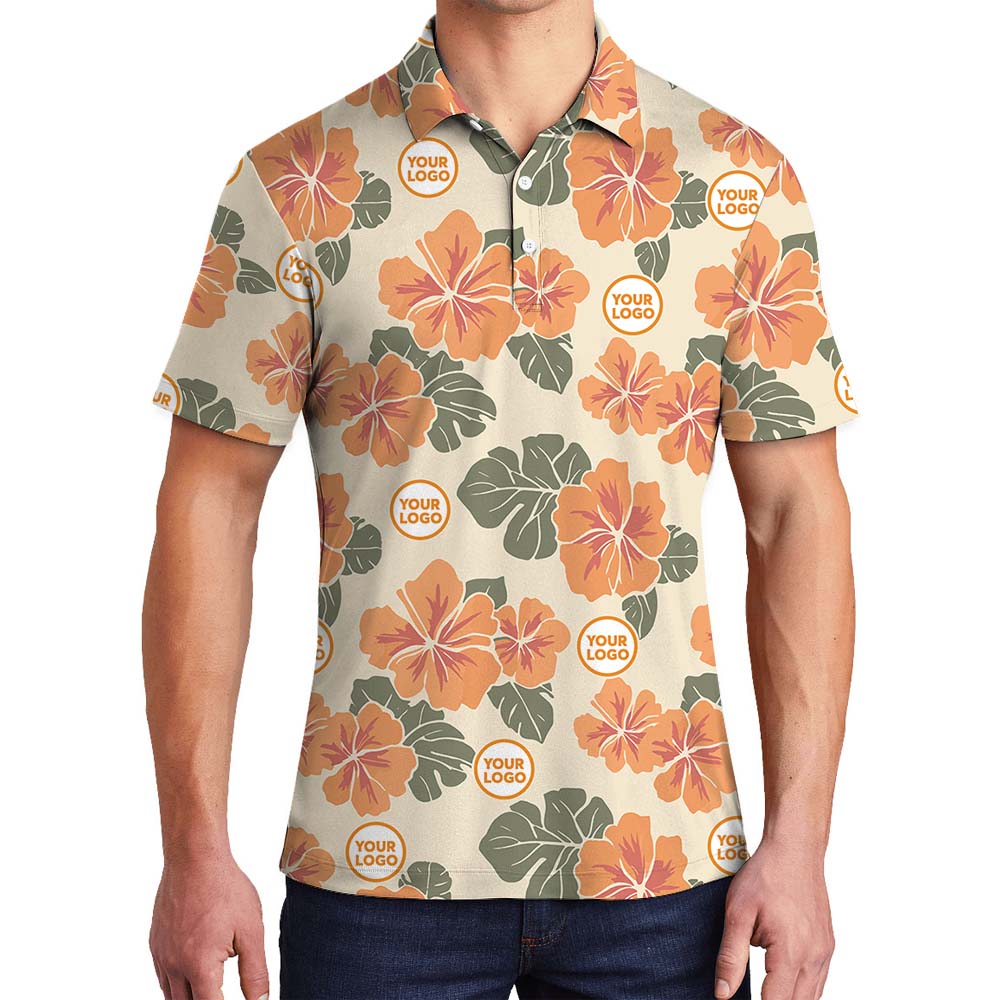 Personalized Logo Orange Polo Shirt For Group - variant image 1