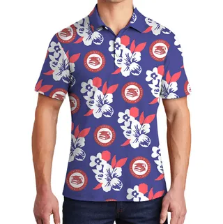 Personalized Photo Floral Polo Shirts With Preview