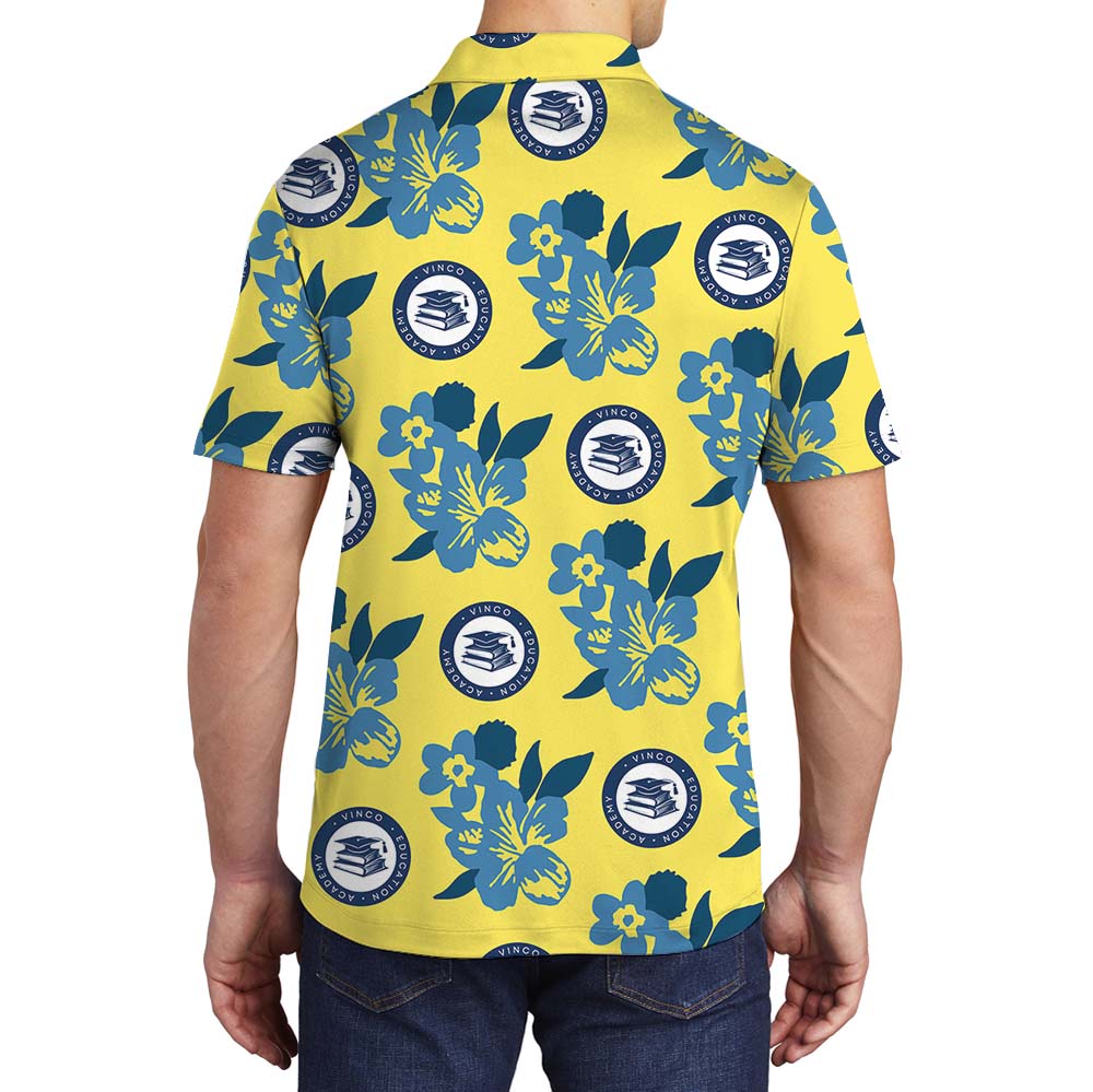 Yellow Polo Company Shirt With Custom Logo