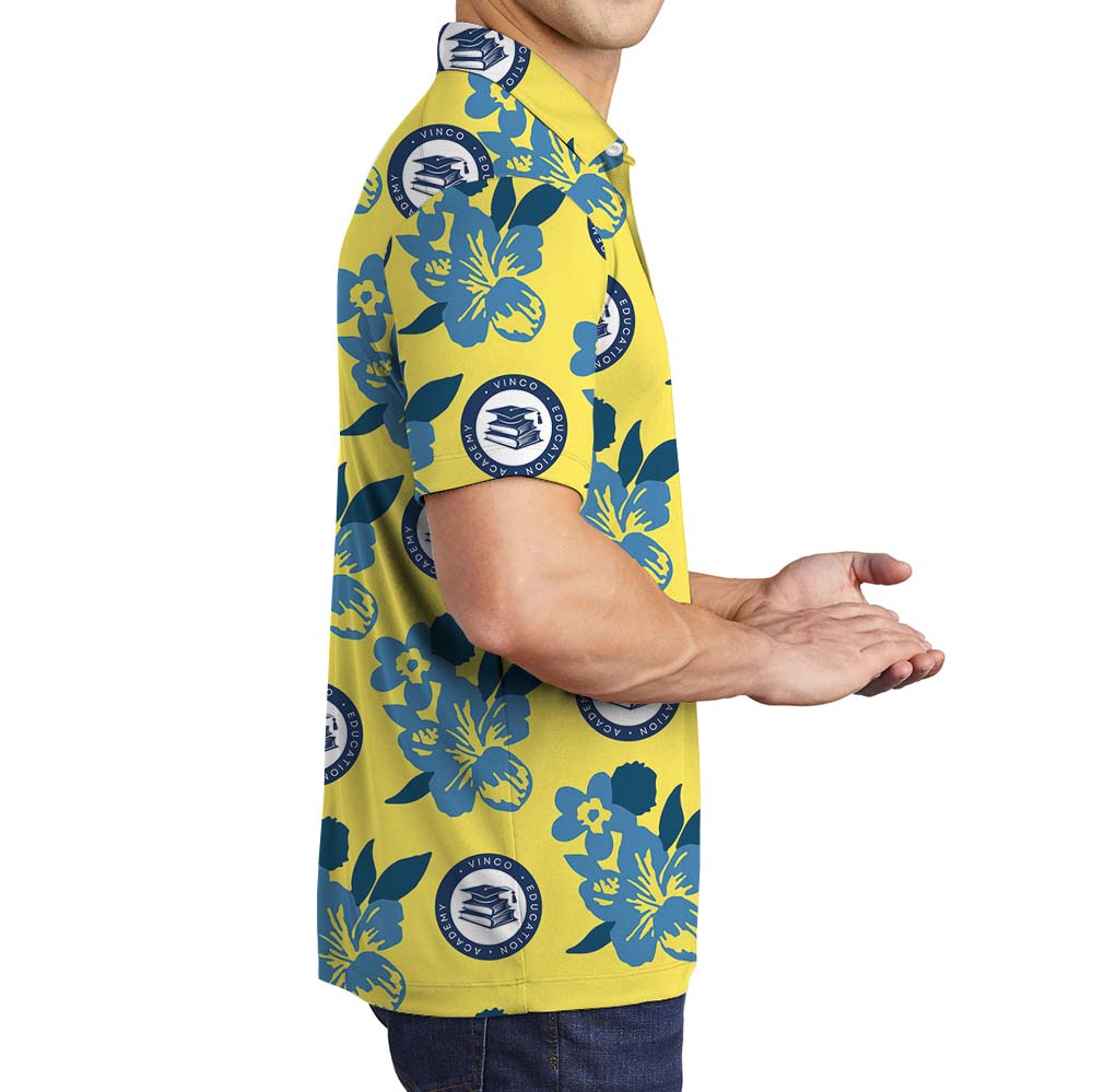 Yellow Polo Company Shirt With Custom Logo