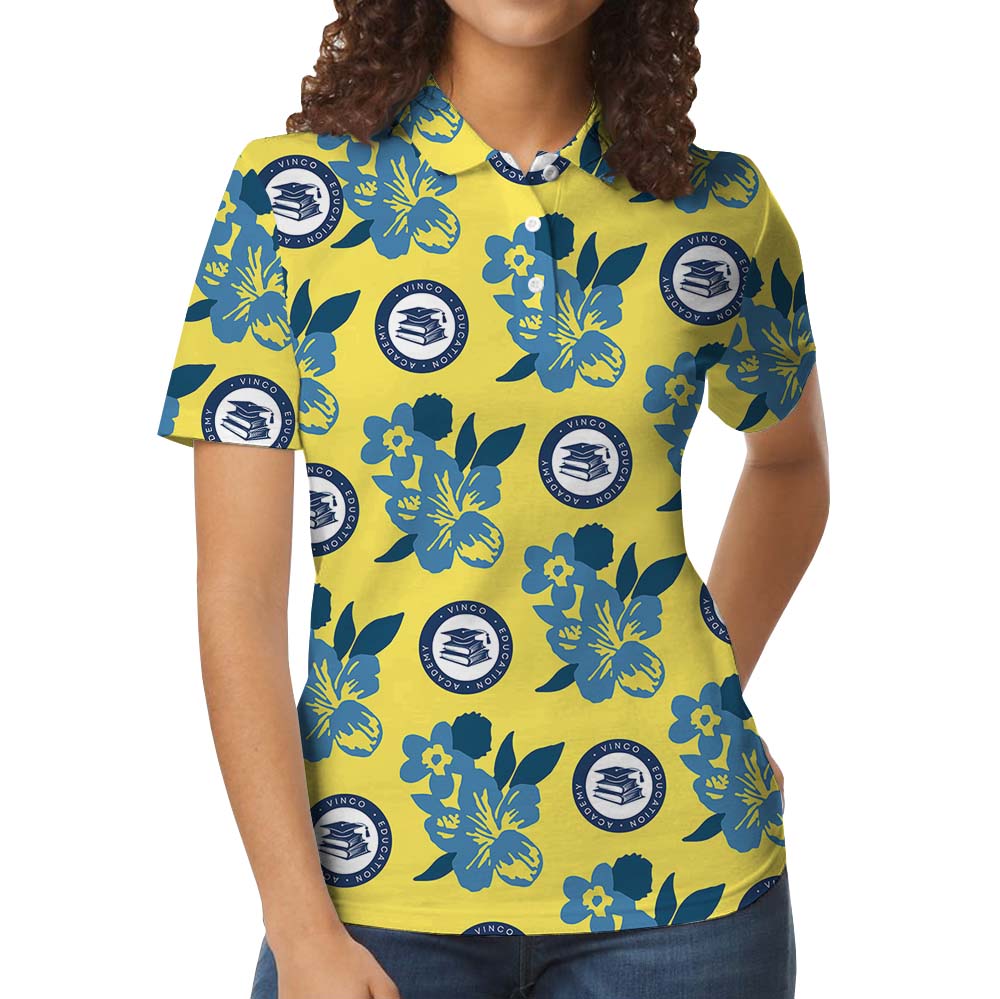 Yellow Polo Company Shirt With Custom Logo
