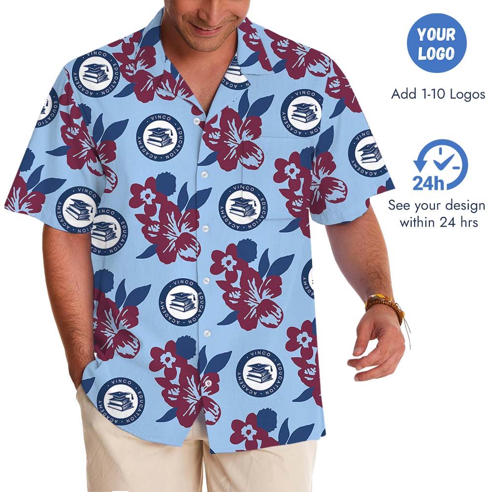 Design Your Own Hawaiian Shirt With Custom Logo And Color