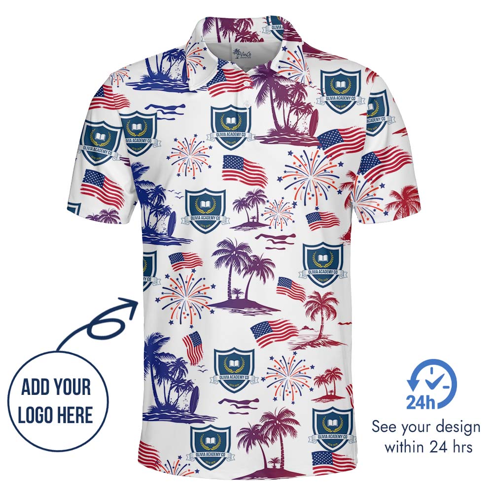 American Spirit Custom Logo Polo Shirts
