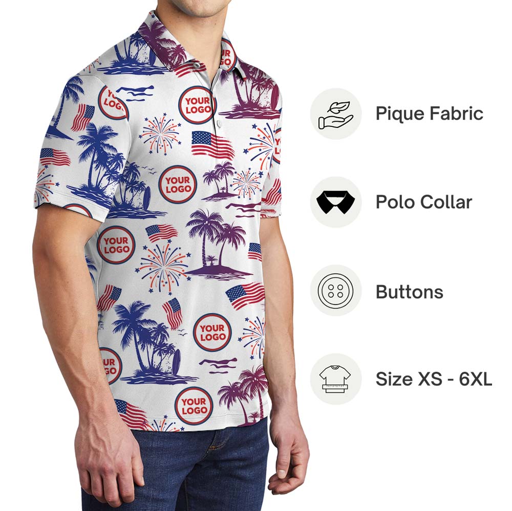 American Spirit Custom Logo Polo Shirts